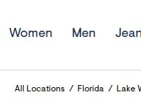 Website Screenshot Aéropostale