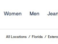 Website Screenshot Aéropostale