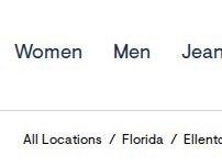 Website Screenshot Aéropostale