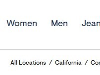 Website Screenshot Aéropostale