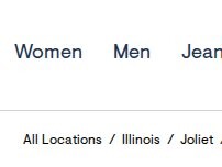 Website Screenshot Aéropostale