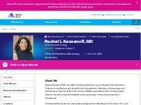 Website Screenshot Rachel Kassenoff, MD