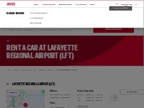Website Screenshot Avis Car Rental