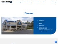 Website Screenshot Goodwill - Denver