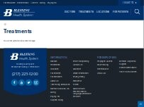 Website Screenshot Blessing Vein Clinic