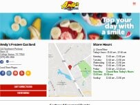 Website Screenshot Andy's Frozen Custard