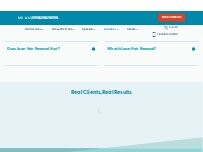 Website Screenshot Milan Laser Hair Removal