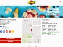 Website Screenshot Andy's Frozen Custard
