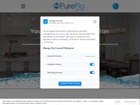 Website Screenshot PureFlo