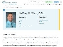 Website Screenshot Jeffrey M. Ward, O.D.