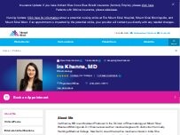 Website Screenshot Ira Khanna, MD