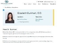 Website Screenshot Elizabeth Burkhart, OD