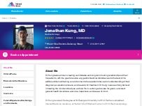 Website Screenshot Jonathan Kung, MD