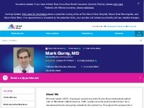 Website Screenshot Mark Gorny, MD