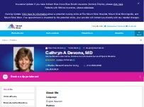 Website Screenshot Cathryn Devons, MD