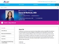 Website Screenshot Irene Rahman, MD