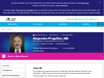 Website Screenshot Alejandro Prigollini, MD