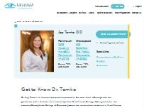 Website Screenshot Joy Tomko, OD