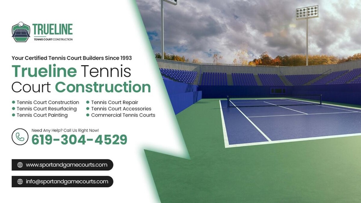 Images Trueline Tennis Court Construction