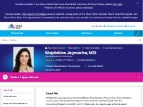 Website Screenshot Majdoline Jayoushe, MD