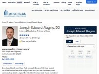 Website Screenshot Joseph Edward Alagna, Jr., DO