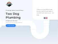 Website Screenshot Two Dog Plumbing