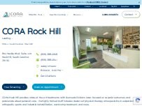 Website Screenshot CORA Physical Therapy Rock Hill