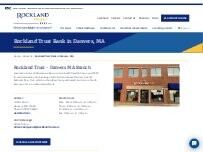Website Screenshot Rockland Trust Bank & Commercial Lending Center