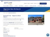 Website Screenshot Rockland Trust Bank - Branch & Commercial Lending Center & Investment Office