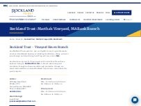 Website Screenshot Rockland Trust Martha's Vineyard