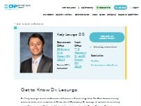 Website Screenshot Kody Lecurgo, OD