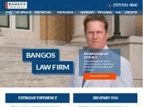 Website Screenshot Bangos Law Firm, P.A.