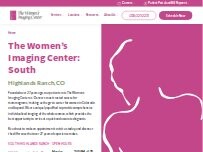 Website Screenshot The Women’s Imaging Center – Highlands Ranch