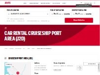 Website Screenshot Avis Car Rental