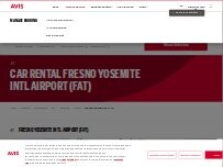 Website Screenshot Avis Car Rental