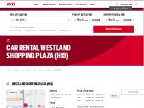 Website Screenshot Avis Car Rental