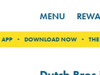 Website Screenshot Dutch Bros Coffee