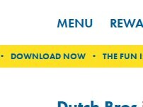 Website Screenshot Dutch Bros Coffee