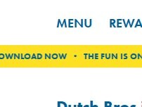 Website Screenshot Dutch Bros Coffee
