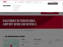Website Screenshot Avis Car Rental