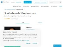 Website Rakhshanda Neelam, M.D. | Medical Oncologist