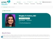 Website Screenshot Magaly R. Sotres, MD