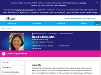Website Screenshot Renita Kim, MD