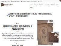 Website Screenshot Progressive Contracting of NY