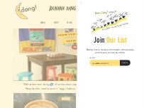 Website Screenshot Banana Dang Coffee