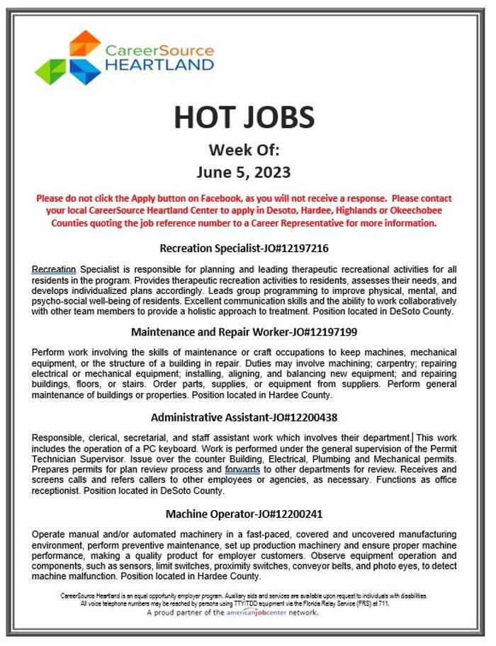 Images CareerSource Heartland Highlands Career Center