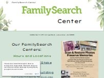 Website Screenshot FamilySearch center