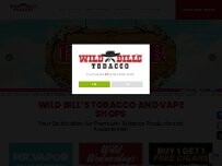 Website Screenshot Wild Bill's Tobacco
