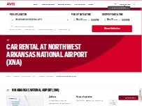 Website Screenshot Avis Car Rental
