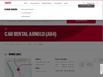 Website Screenshot Avis Car Rental